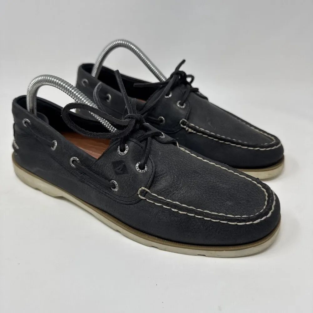 Sperry Blue Leather Boat Shoes Men’s Size 8.5M